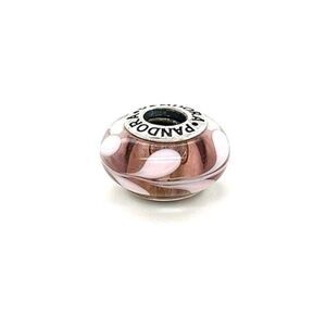 Pandora Pink Spiral Murano Glass Charm